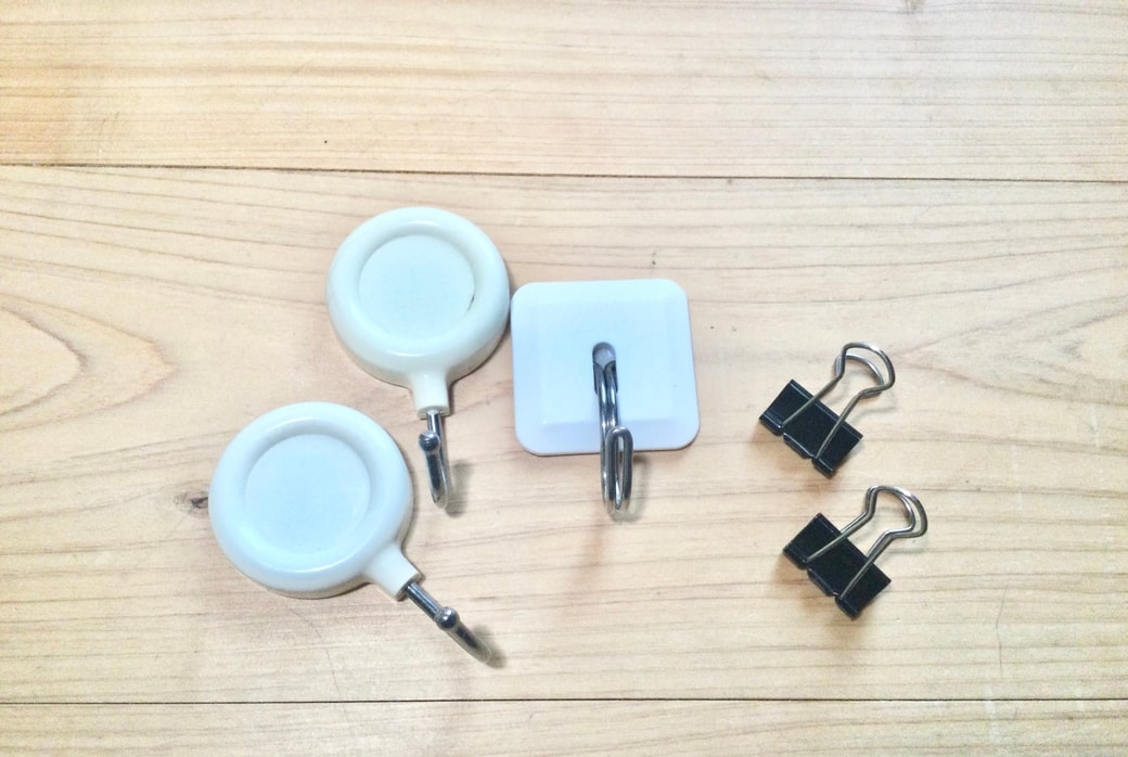 フックとダブルクリップ