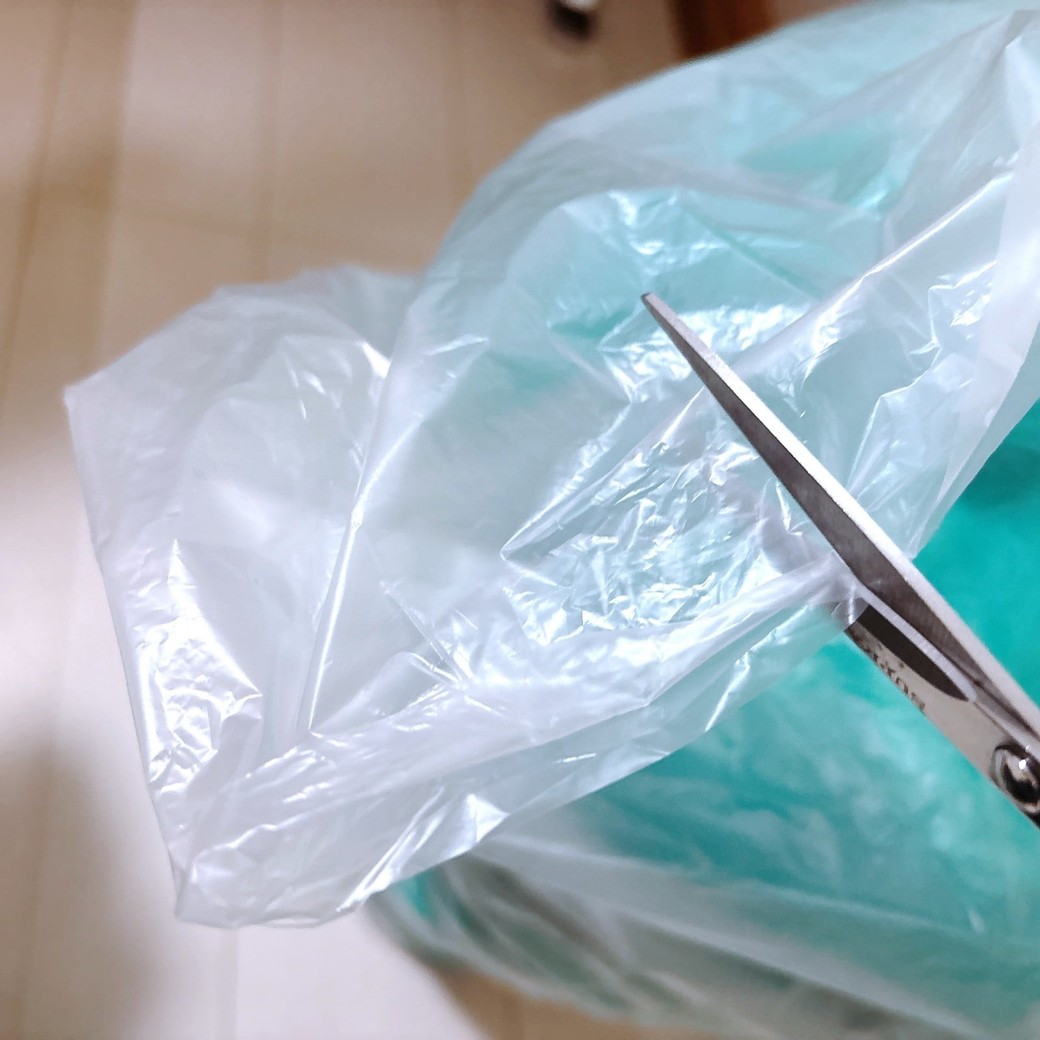 切り込みの長さは結べる程度あればok