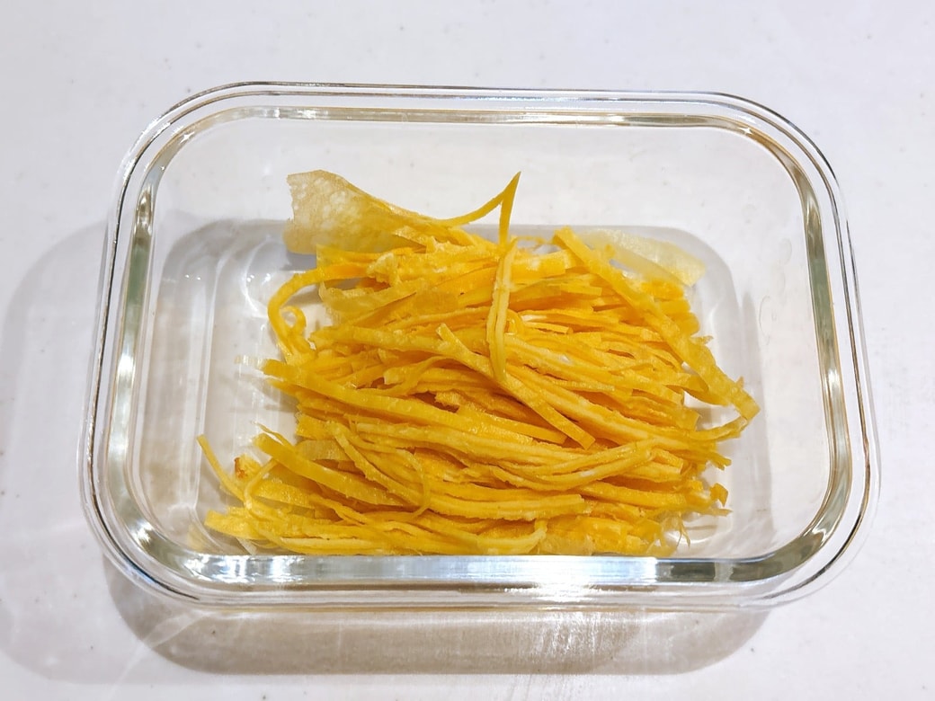 できあがった錦糸卵