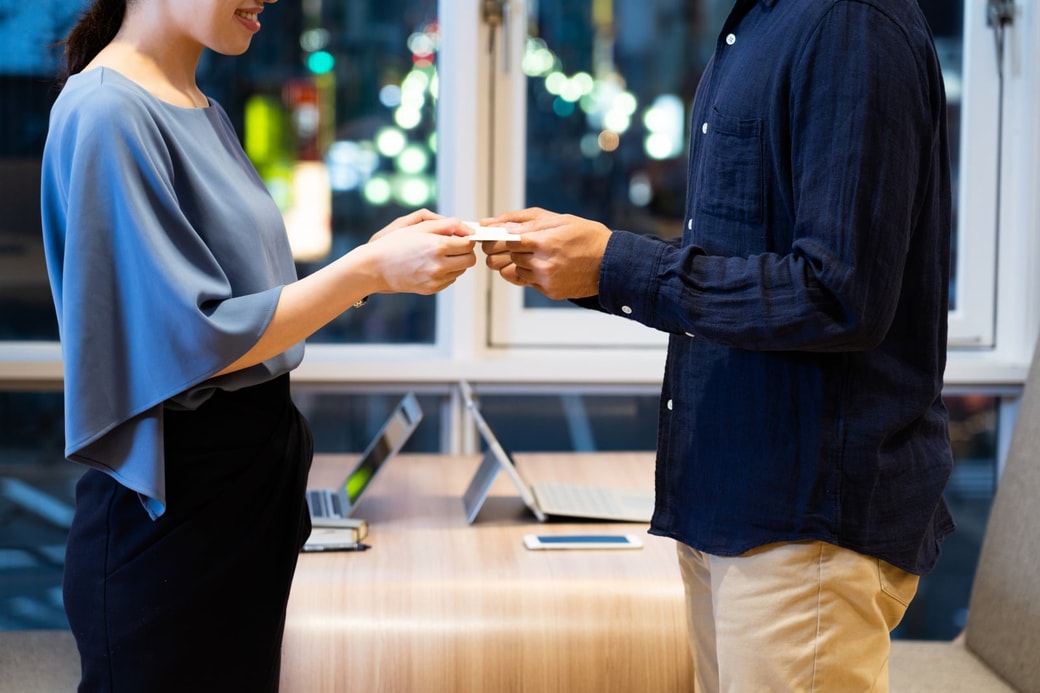 名刺交換