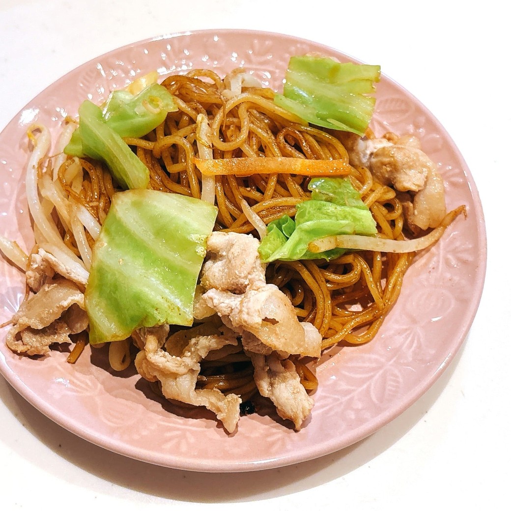 できあがった焼きそば