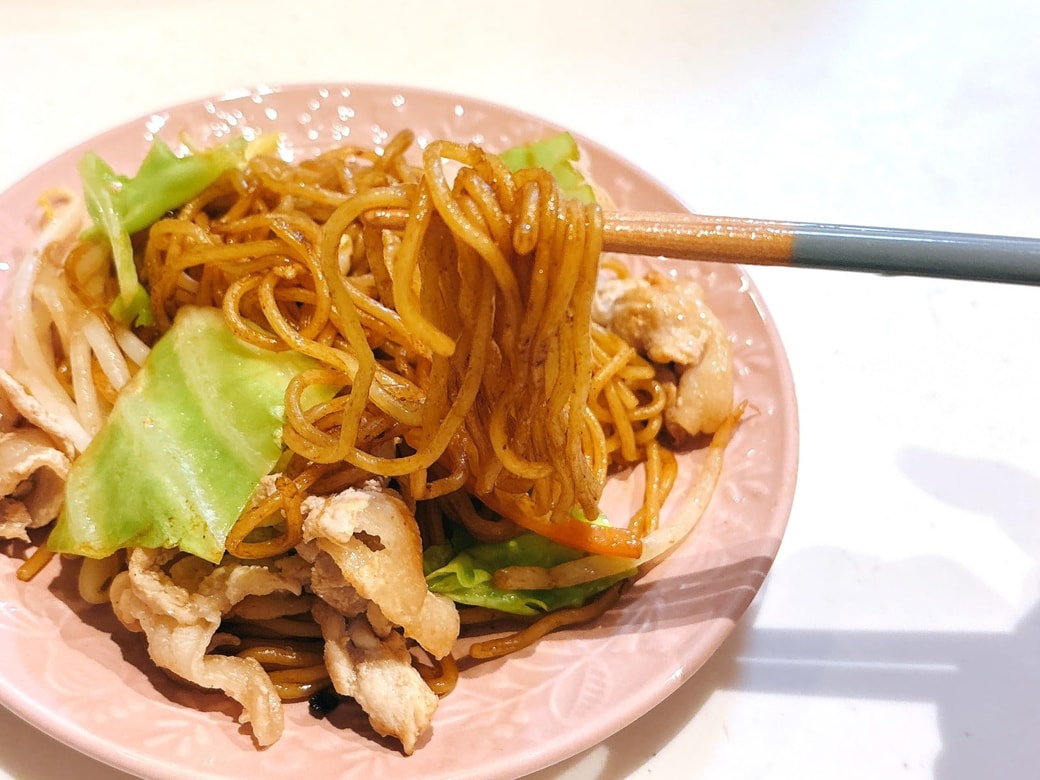 麺がほぐれてベチャッとした感じはまったくない