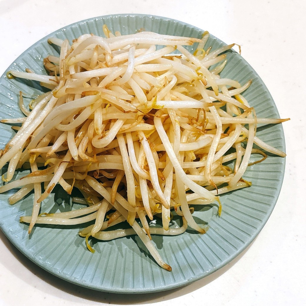 もやし炒めのできあがり