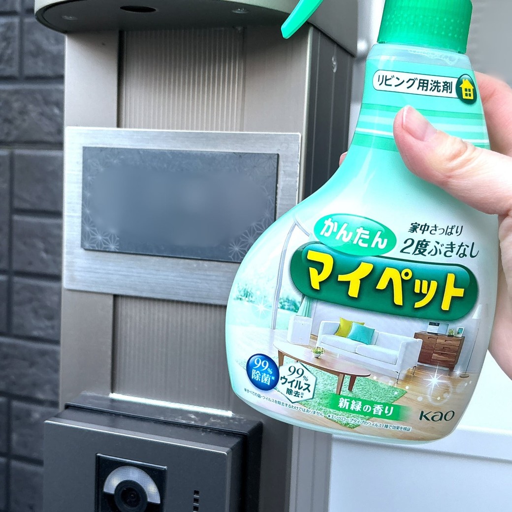 二度拭き不要の「かんたん　マイペット」が便利