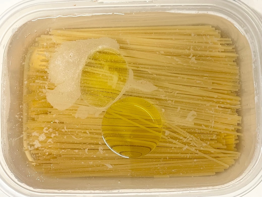 明太クリームパスタ