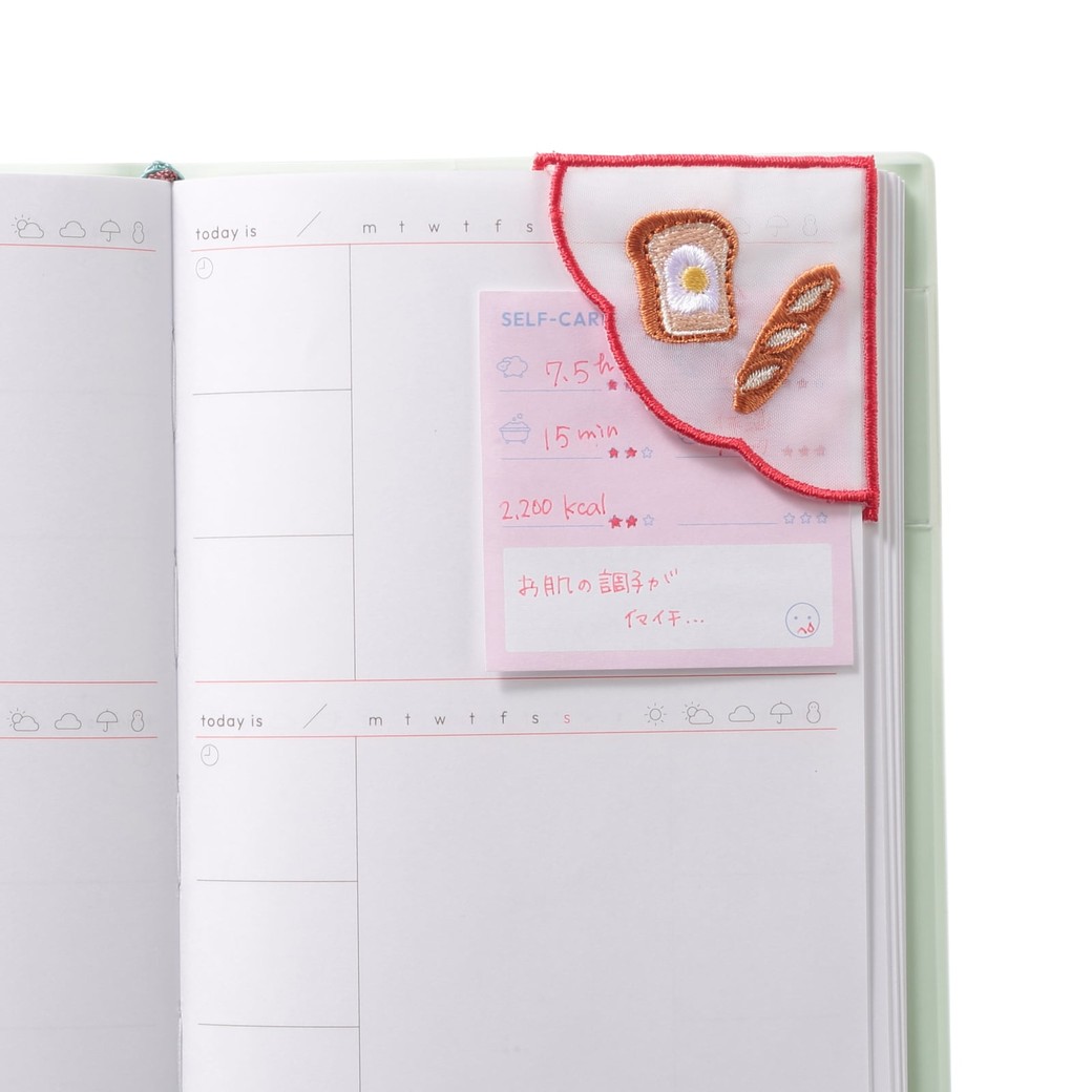 刺繍ブックマーク