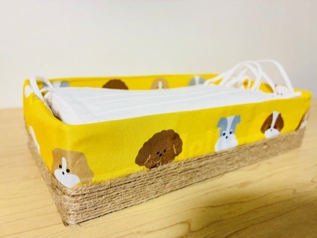 ティッシュ箱でマスクケース
