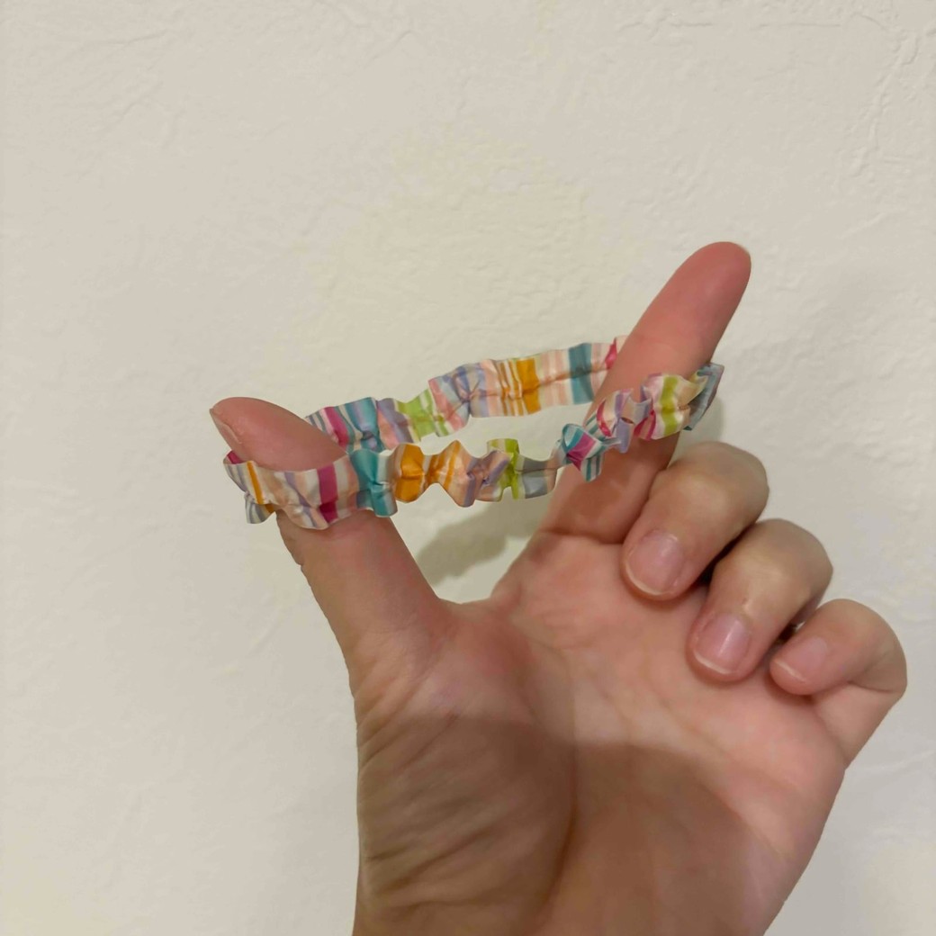 マスキングテープがシュシュに変身！