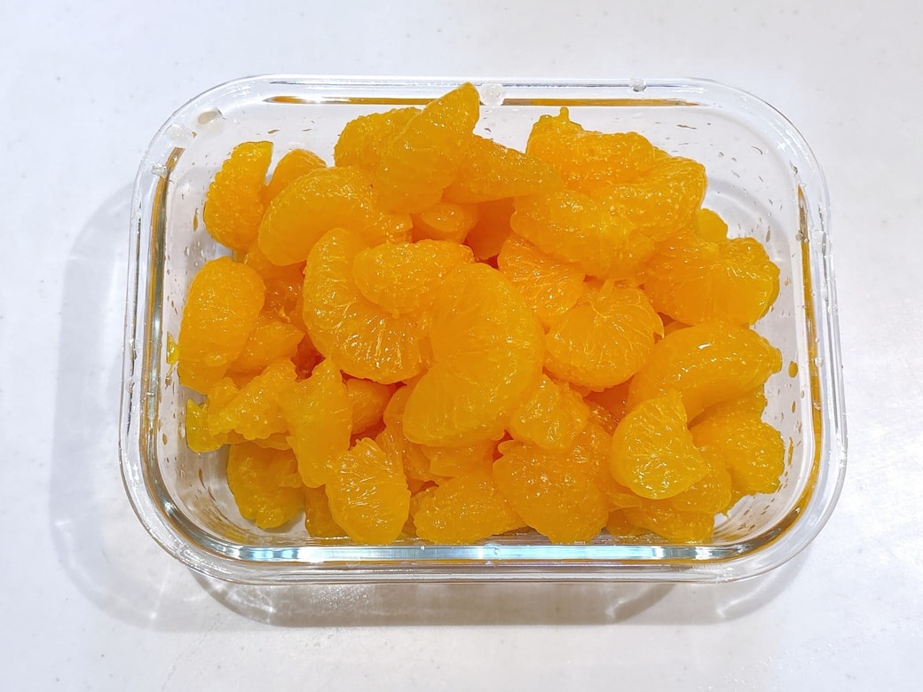 大粒のみかんの果肉