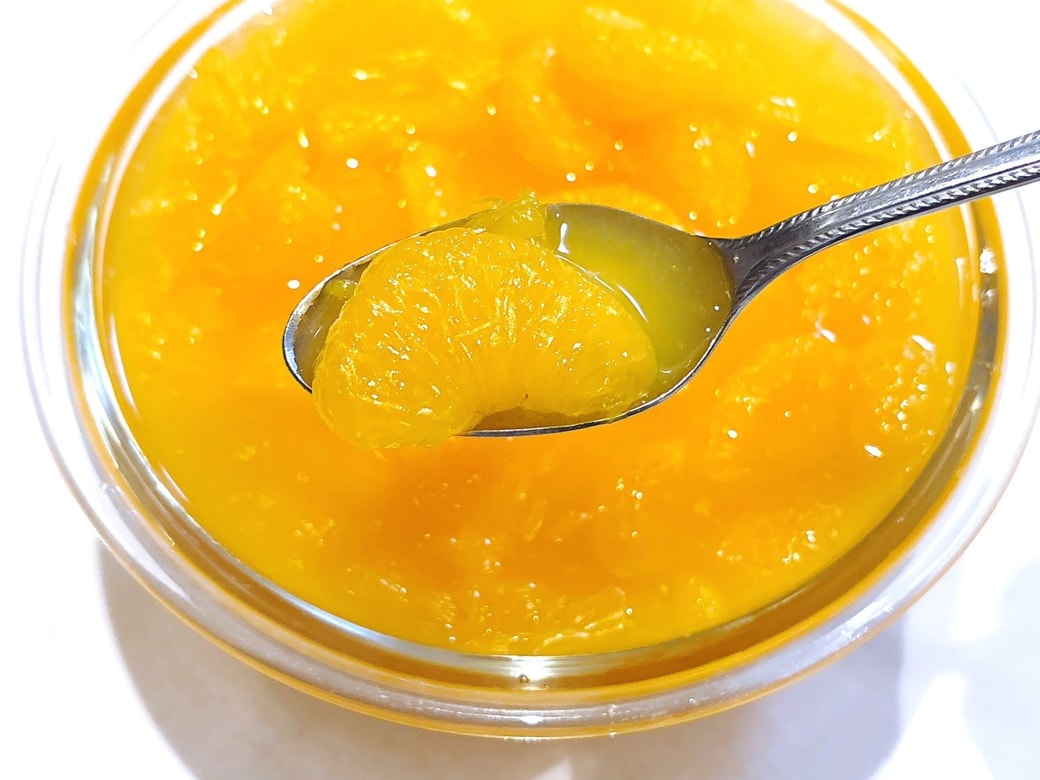 ジュースづけのみかんがたっぷり