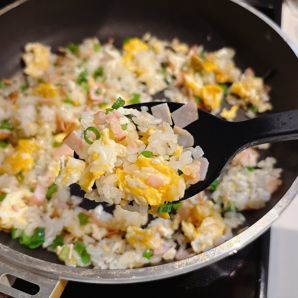 できあがったチャーハン
