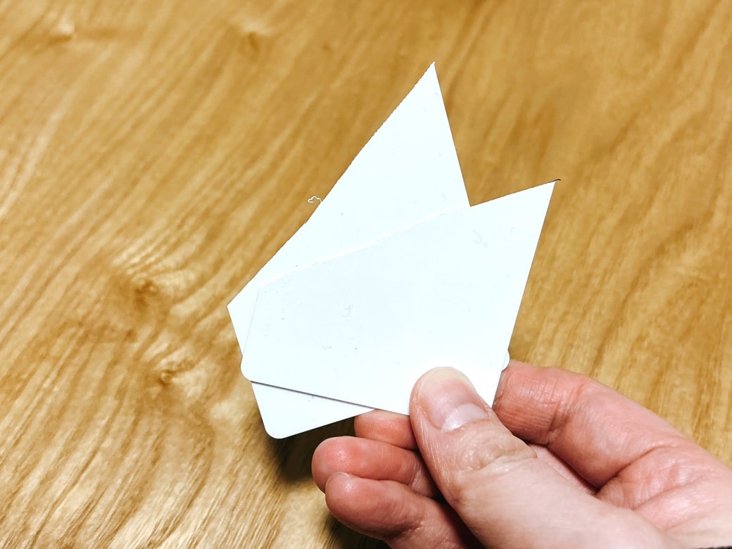 見事に真っ二つになった