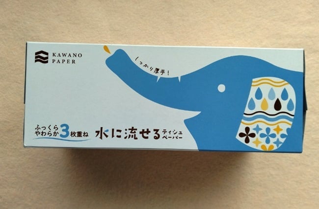 厚みのあるティッシュ箱