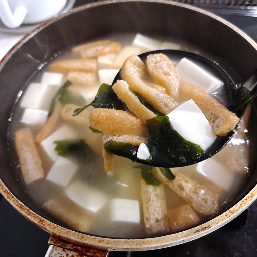 塩こうじを加えたみそ汁