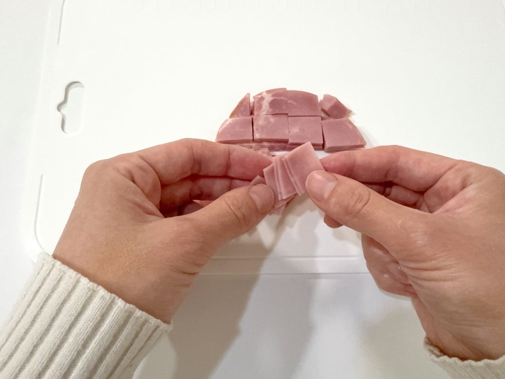 ハムがくっついてほぐしにくいプチストレス