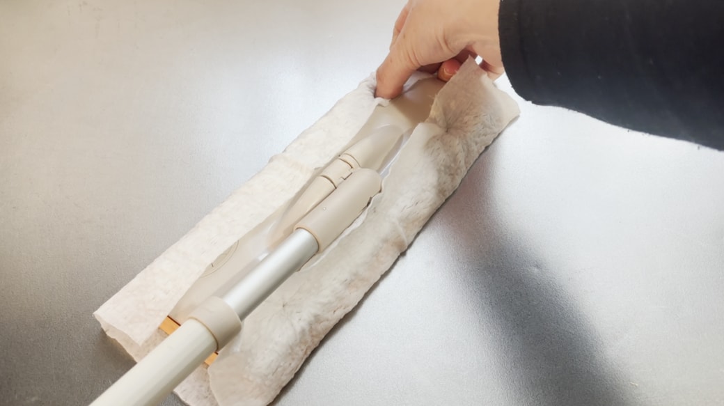 ウェットシートを装着する