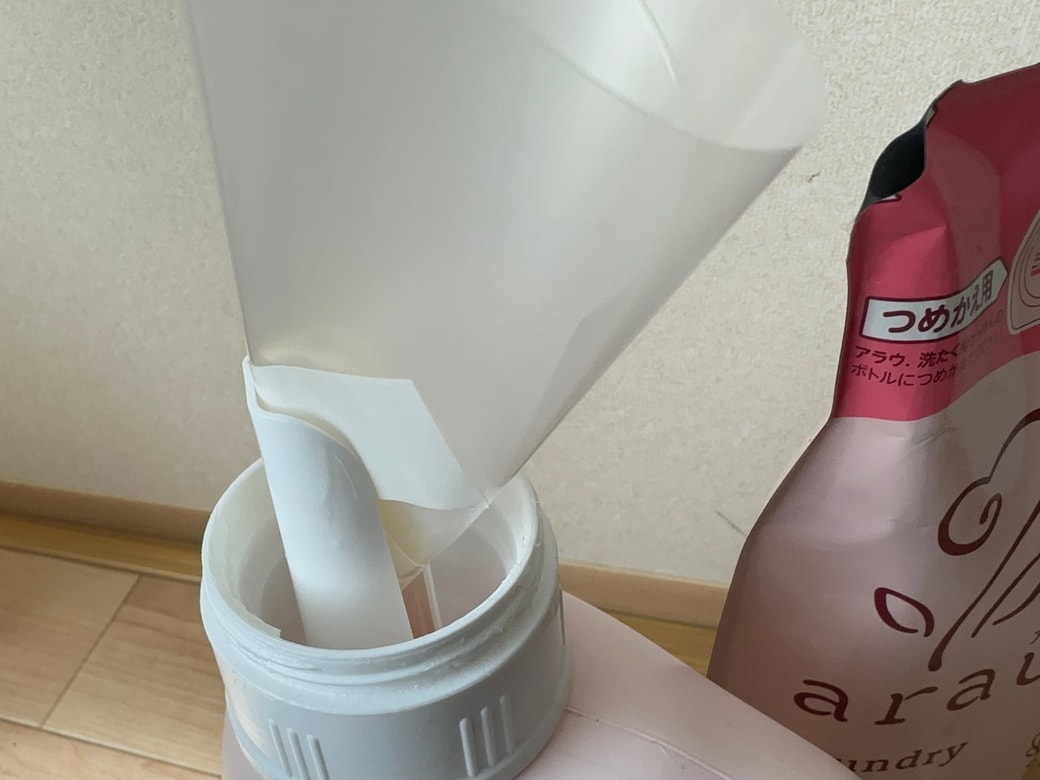 ボトルにセット