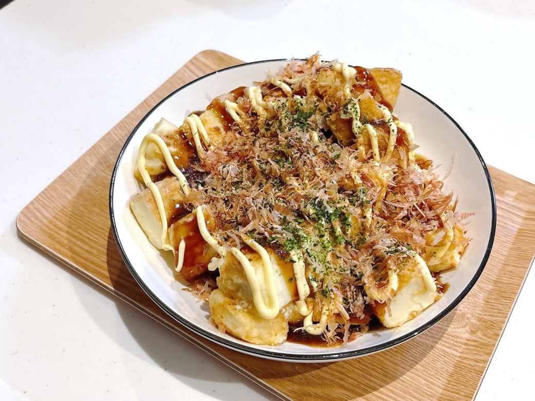 厚揚げのたこ焼き風