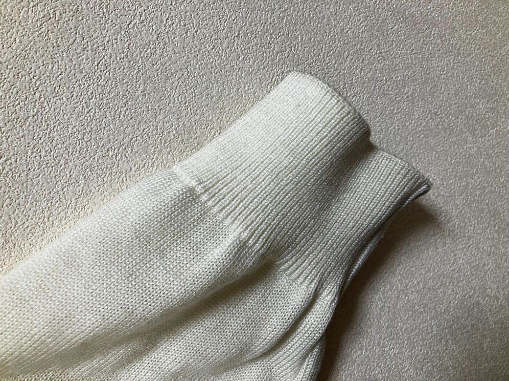 袖口が真っ白に！