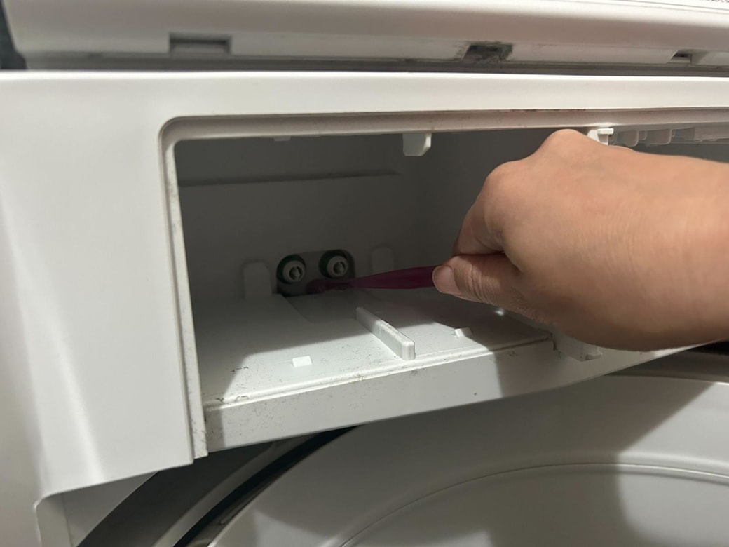 洗剤投入口を洗ってみた