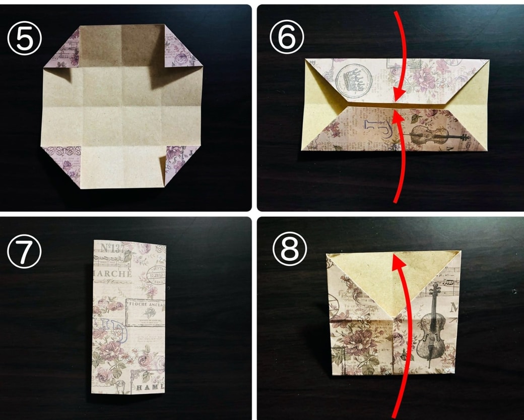 折り紙で写真立て