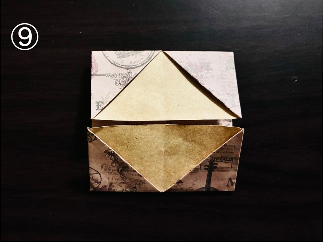 折り紙で写真立て