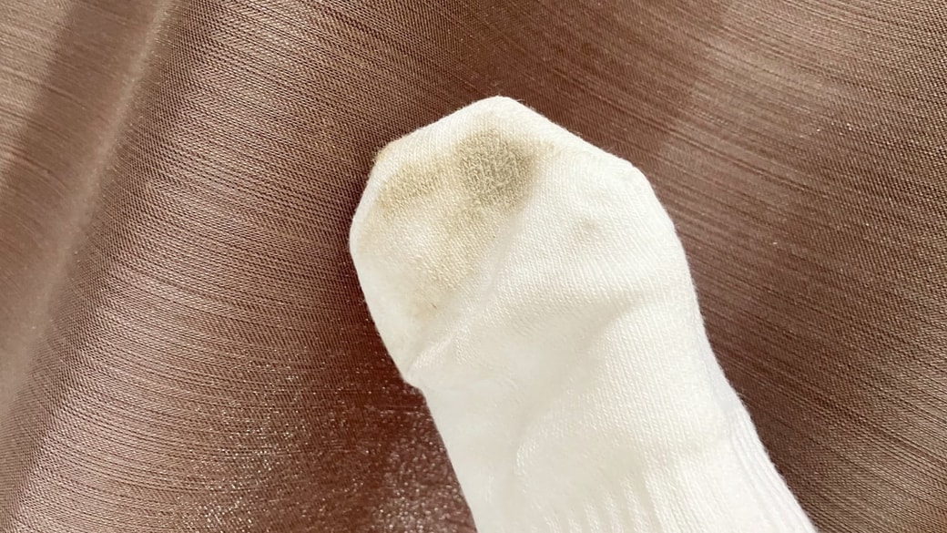 汚れがとれたヒートテック靴下