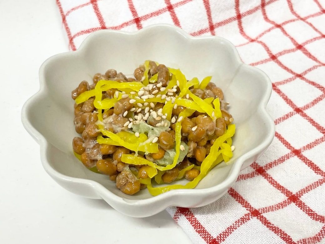 たくあんわさび納豆