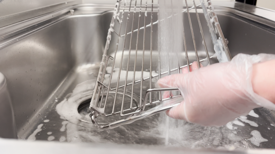 しっかり洗い流す