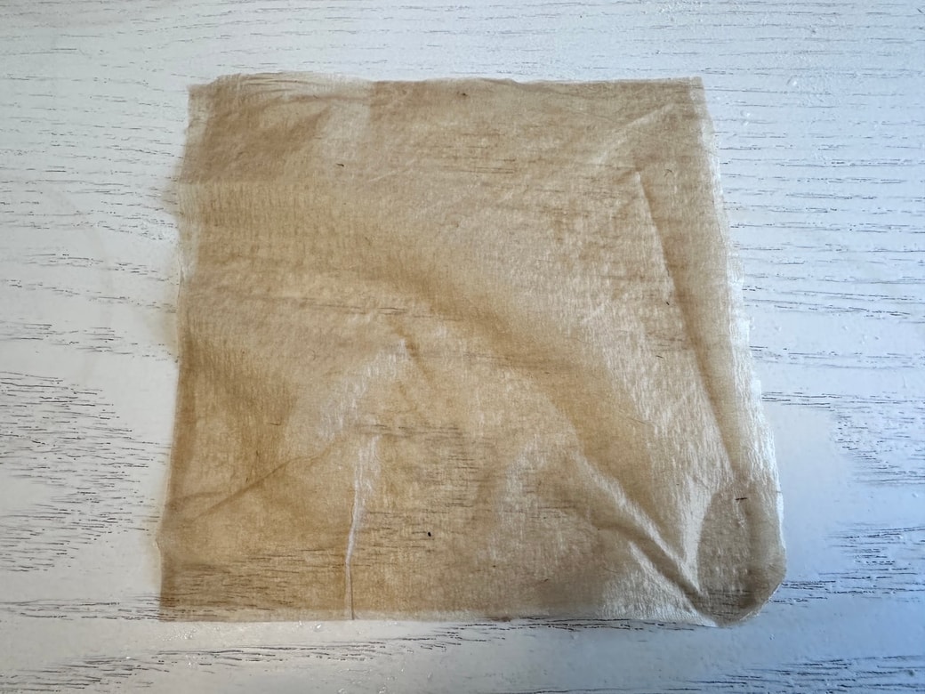 水で濡らしてキッチンペーパー