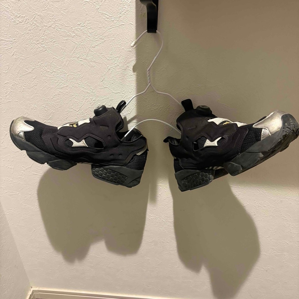 シューズハンガーが完成したところ