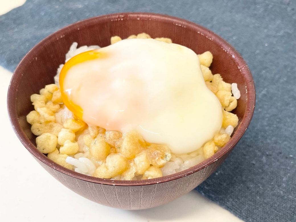 天かす温玉ご飯