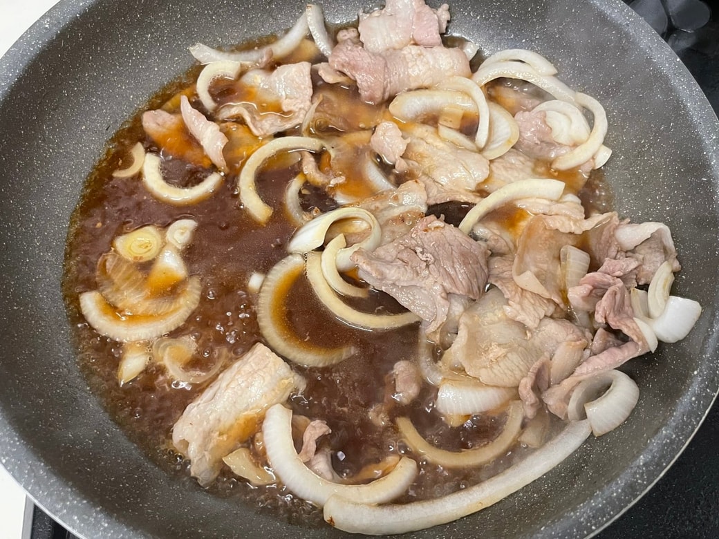 あんかけ卵の生姜焼き