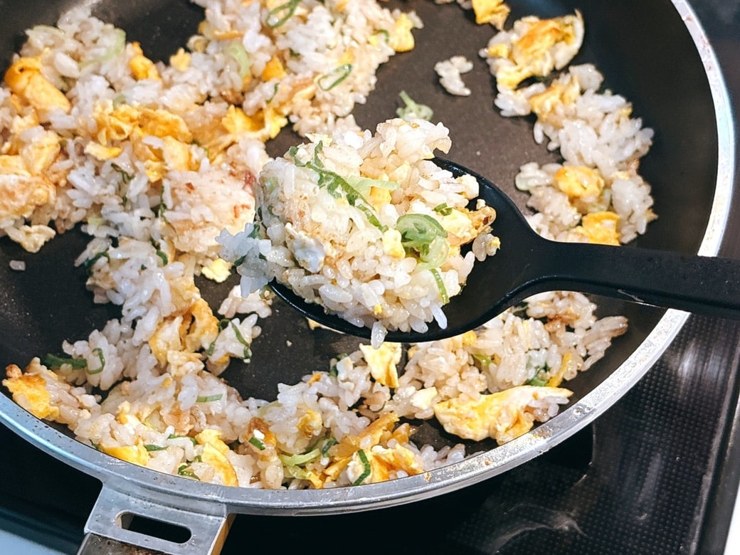 ねぎを加えたらできあがり