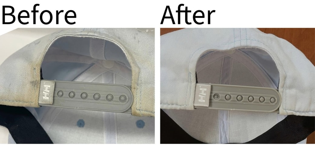 帽子　ビフォーアフター