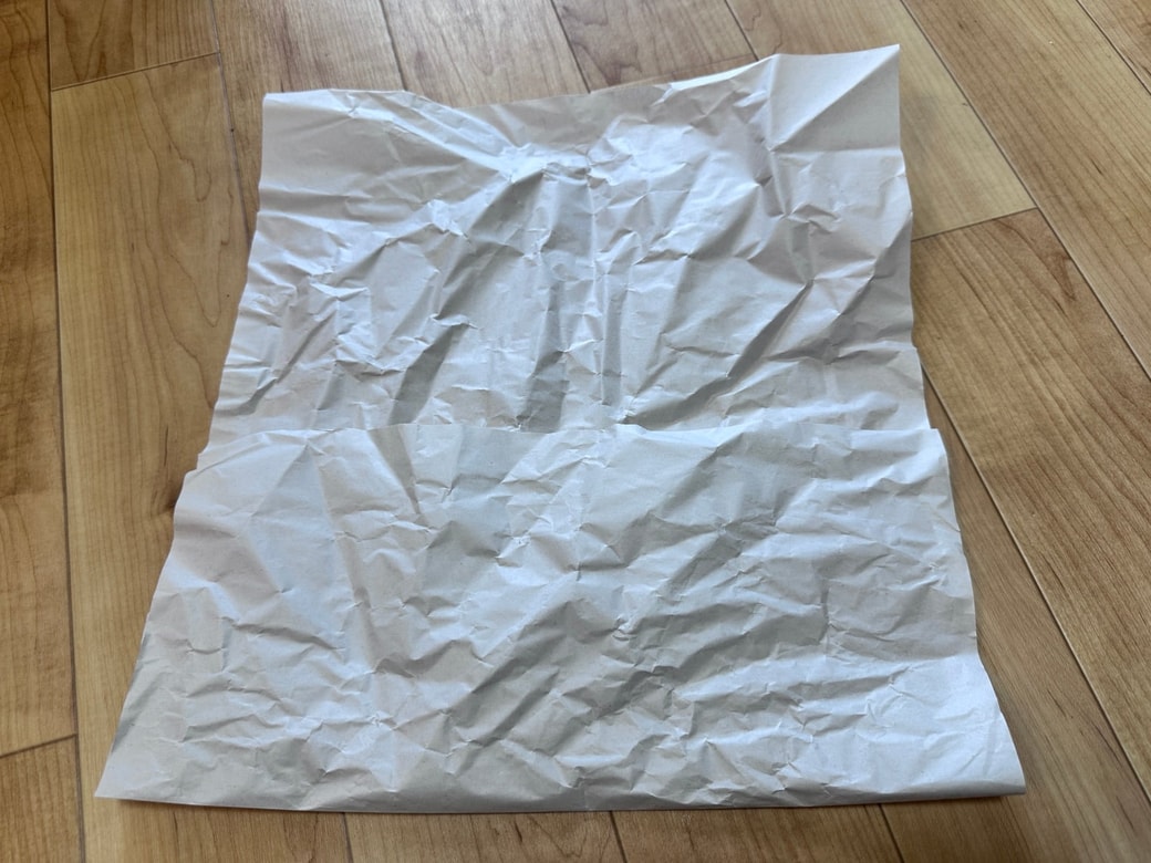 3分の1折った緩衝材