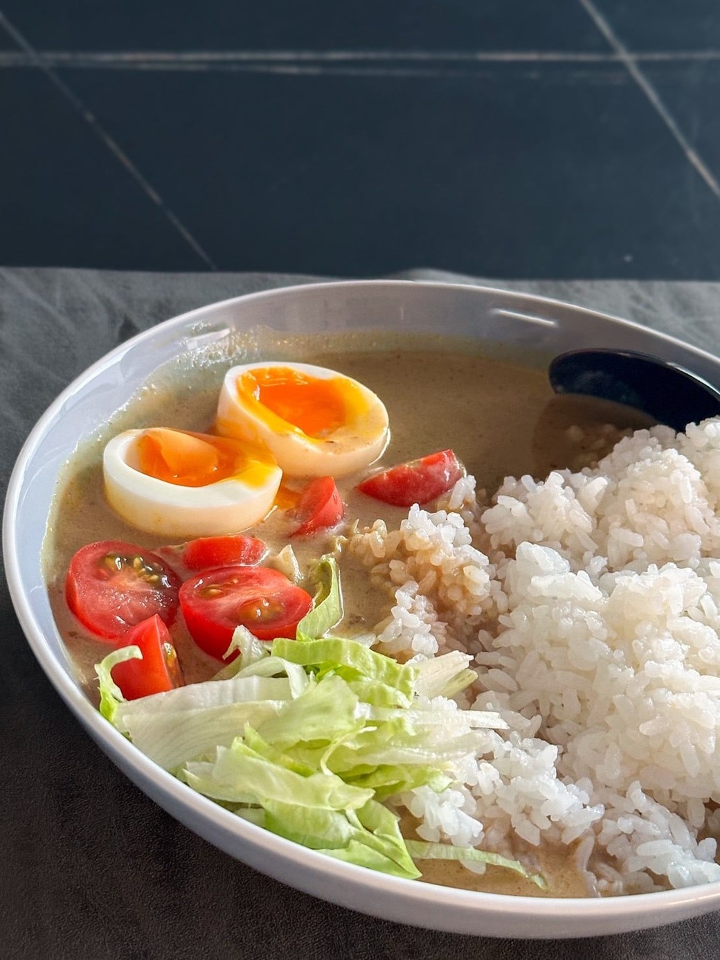 休みの日の朝カレー