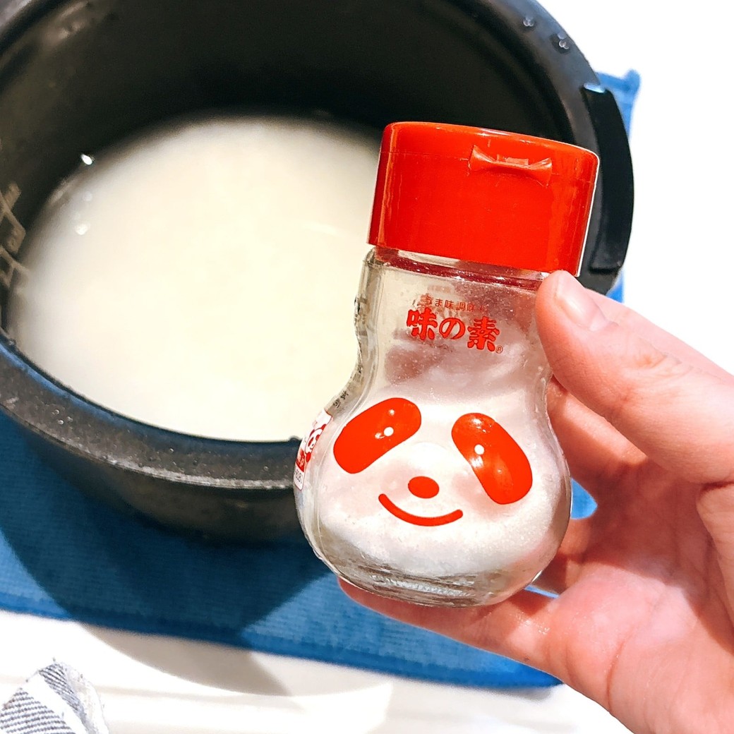 お米に加える味の素