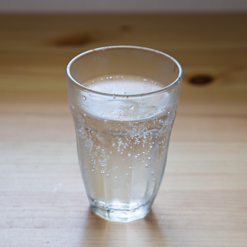 水の代わりに炭酸水を使う