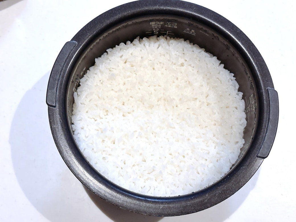 炭酸水で炊いたごはん