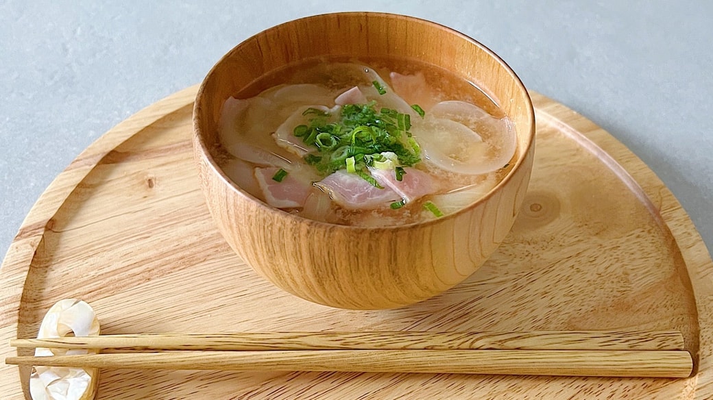 新玉ねぎみそ汁