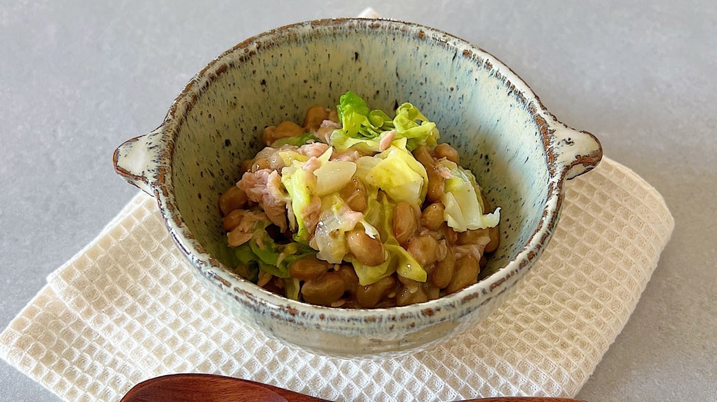 春キャベツ納豆