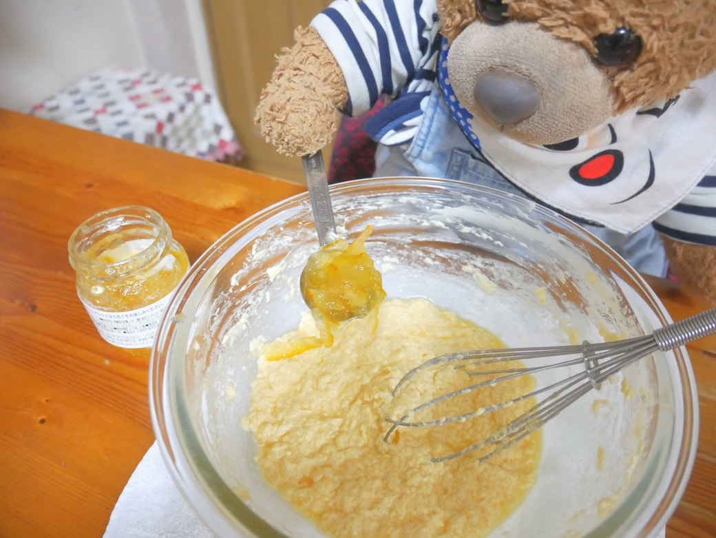 マーマレードを加える