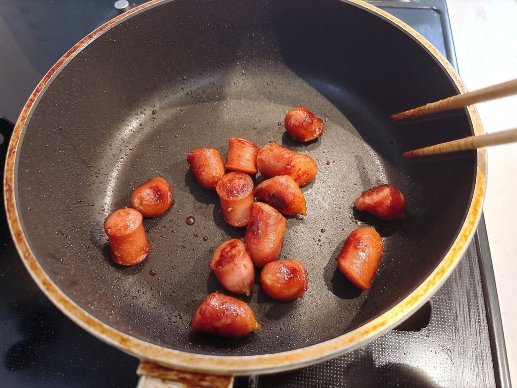 焼き肉のたれが全体になじめばOK