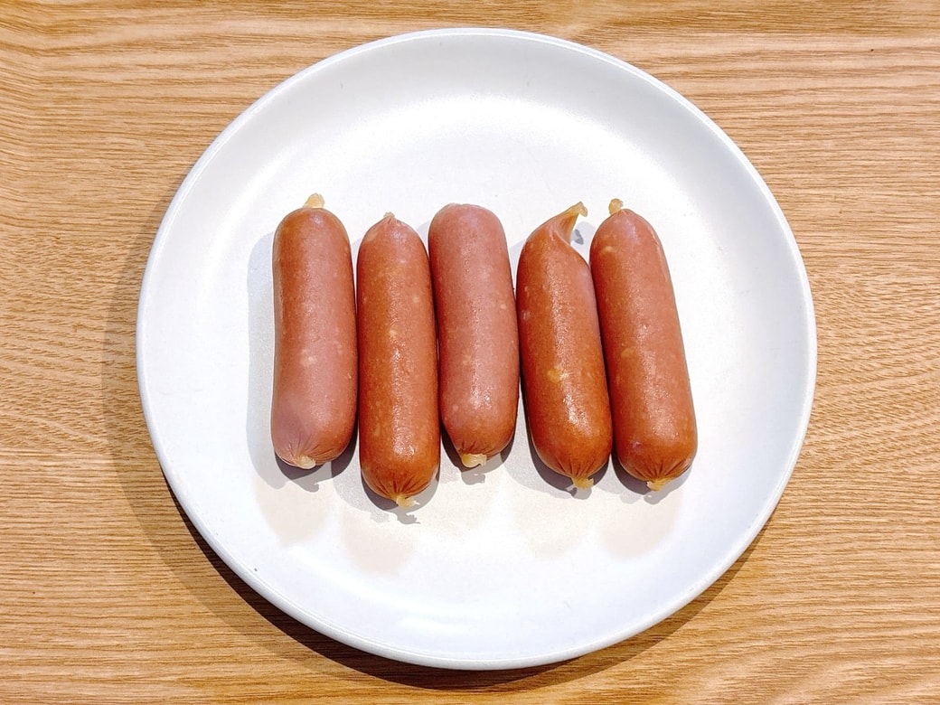 ドラッグストアで購入したウインナー