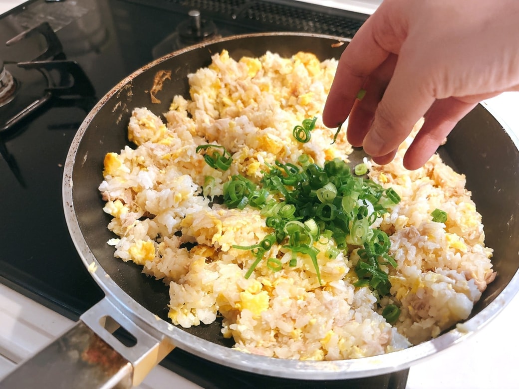 きざみねぎを加えたら完成