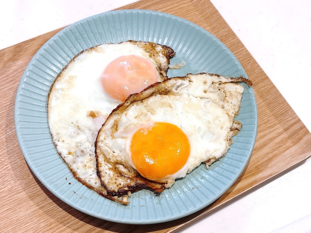 できあがった目玉焼き