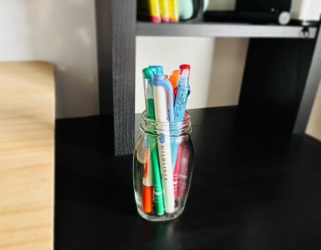 ペン立てとして使う