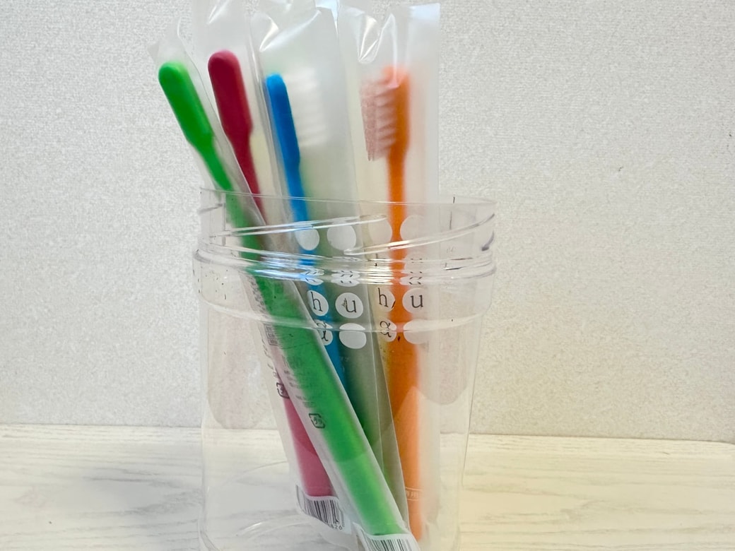 歯ブラシのストックを保管