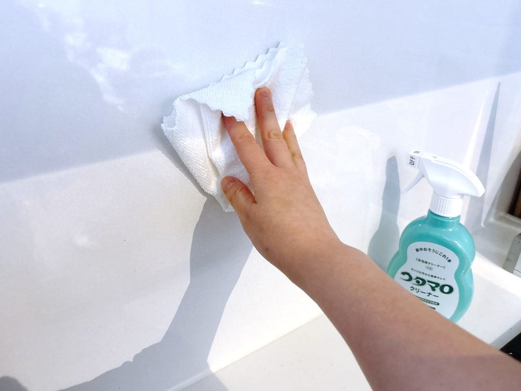 洗剤が残る場合は二度拭きを